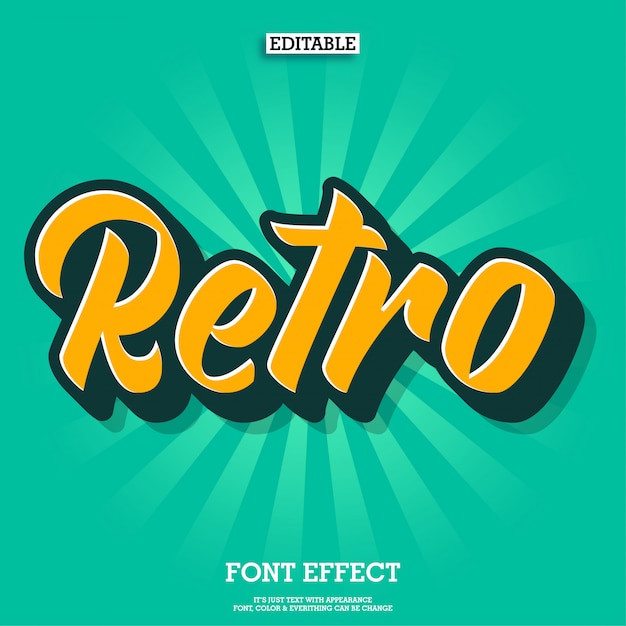 vintage retro script font style