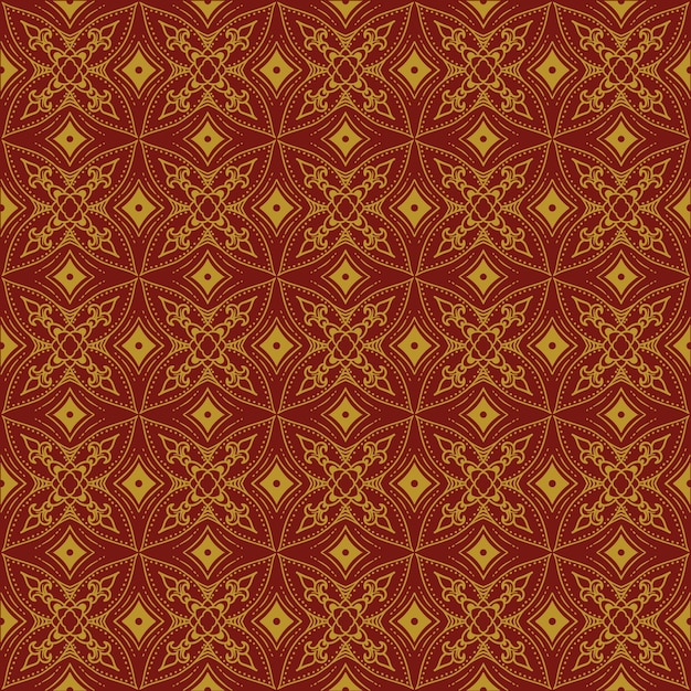 Vintage seamless floral pattern style