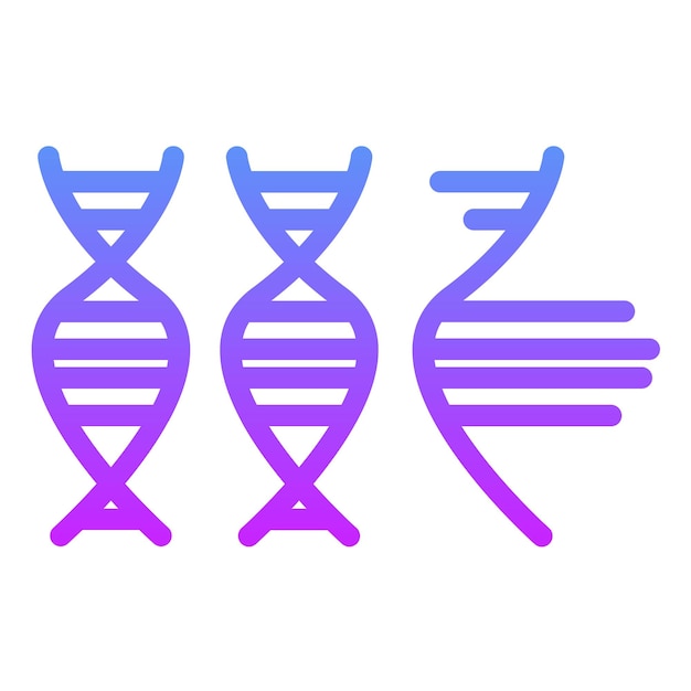 Viral RNA Strand vector icon illustration of Infectious Diseases iconset