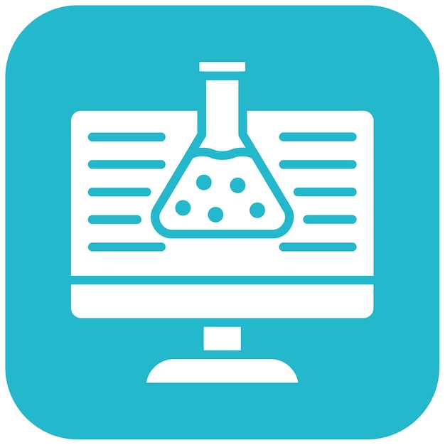 Virtual Lab vector icon Can be used for Lab iconset