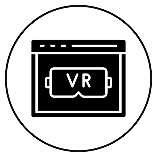 Virtual Reality icon vector image Can be used for Computer Science