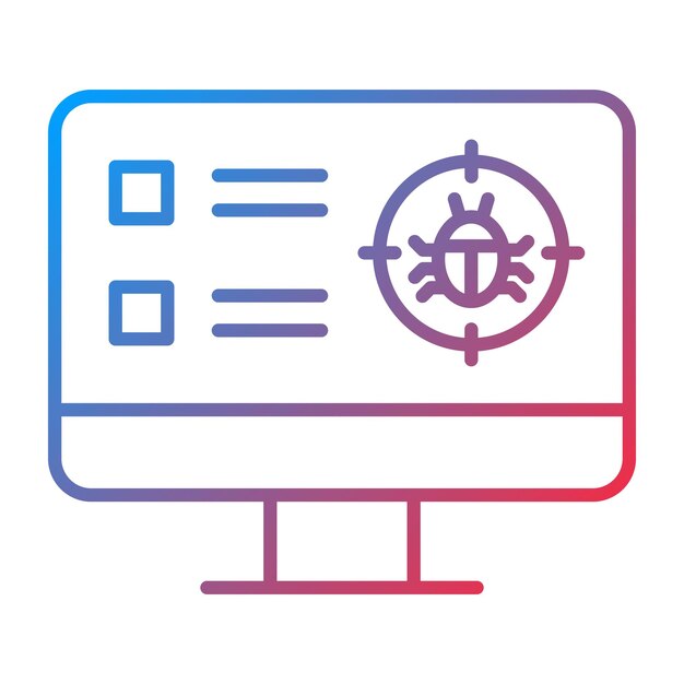 Virus Scan icon vector image Can be used for Web Hosting