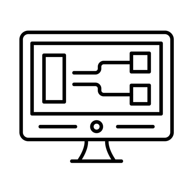 visual programming line illustration