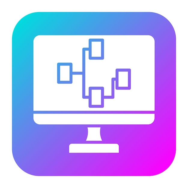 Visual Programming vector icon Can be used for No Code iconset