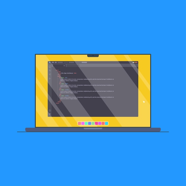 visual studio interface in laptop or codding interface in laptop hacker laptop