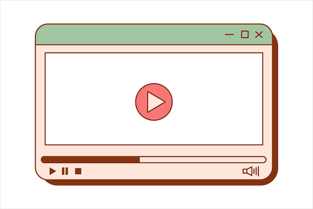 vlog video frame sticker design