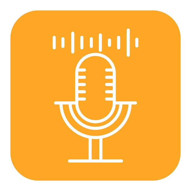 Voice Recorder vector icon Can be used for Communication and Media iconset