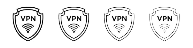 Vpn icon Flat illustration sign