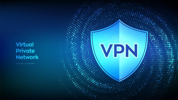 vpn virtual private network data encryption ip substitute secure vpn connection cyber security and privacy binary code data flow virtual tunnel warp made with digital code vector illustration