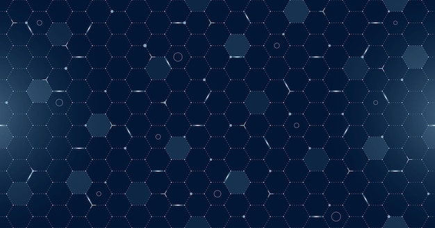 Vr hud futuristic user interface hexagons grid digital ui screen hexagonal seamless mesh gui hi tech