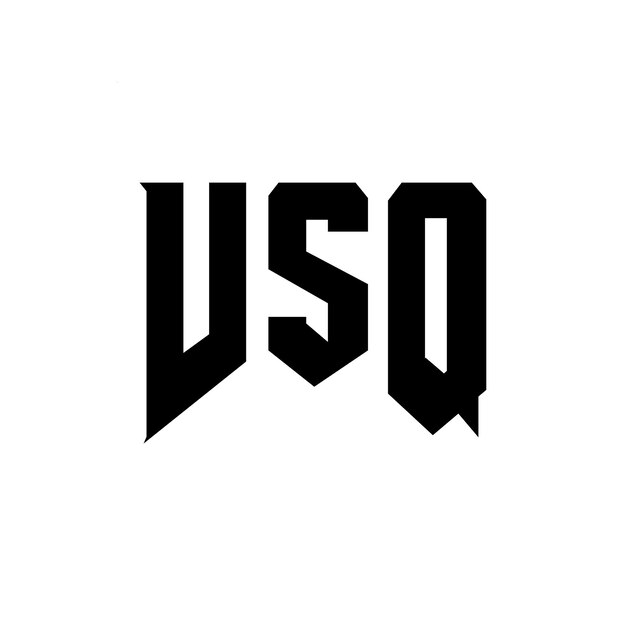 VSQ letter logo design for technology company VSQ logo design black and white color combination VSQ logo VSQ vector VSQ design VSQ icon VSQ alphabet VSQ typography logo design