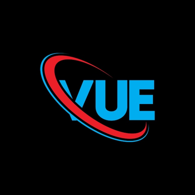 VUE logo VUE letter VUE letter logo design Initials VUE logo linked with circle and uppercase monogram logo VUE typography for technology business and real estate brand