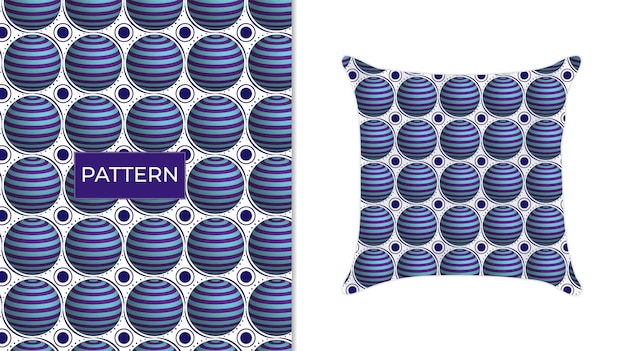 Wallpaper 3d illustration geometric seamless pattern Background