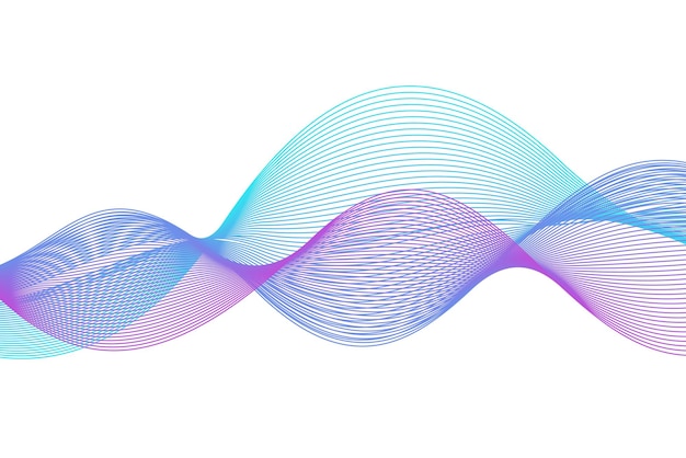 Wave Abstract Lines Blue Pink Background