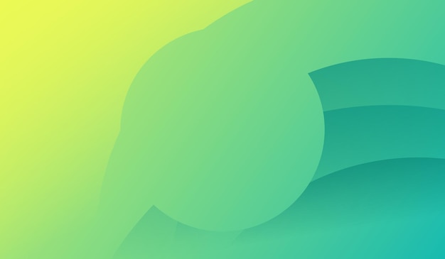 Wave green background abstract design