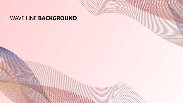 Wave Line Background
