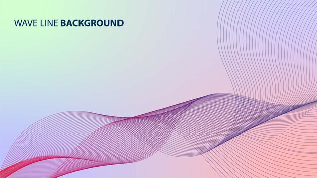 Wave Line Background