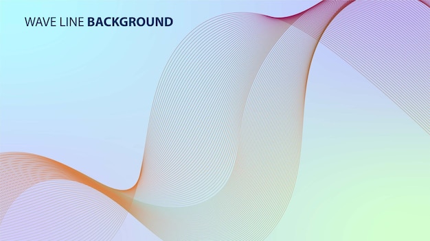 Wave Line Background