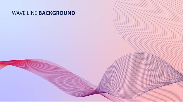 Wave Line Background
