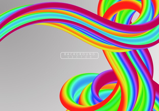 Wave Liquid Shape. Abstract Fluid Background. Trendy Illustration