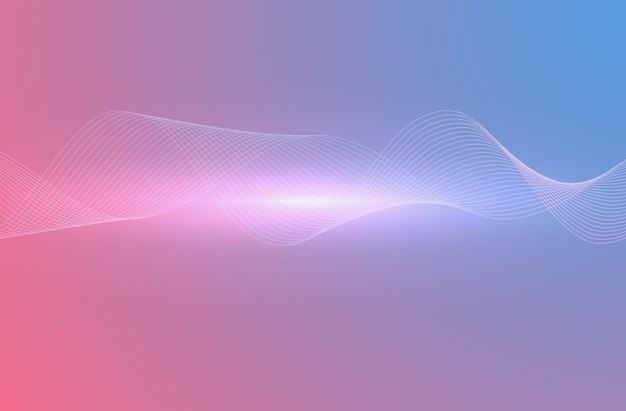 wave many lines abstract wavy stripes on purple blue background creative line art colorful gradient vector illustration eps 10 design elements created using the blend tool for booklet layout well