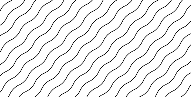 waves seamless curvy pattern simple wavy line seamless pattern background