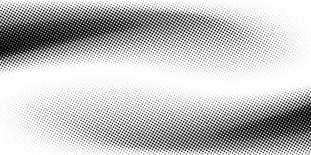 wavy effect with halftone gradient dots pixelated black and white texture suitable for vintage comic