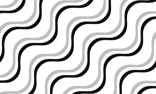Wavy Lines Abstract Composition
