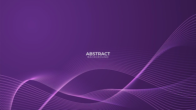 Wavy lines background with color gradient design