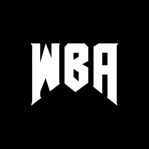 wba letter logo design for technology company wba logo design black and white color combination wba logo wba vector wba design wba icon wba alphabet wba typography logo design
