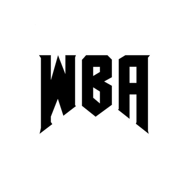 wba letter logo design for technology company wba logo design black and white color combination wba logo wba vector wba design wba icon wba alphabet wba typography logo design