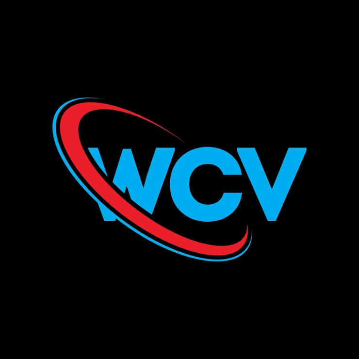 Vector wcv logo wcv letter wcv letter logo design initials wcv logo linked with circle and uppercase monogram logo wcv typography for technology business and real estate brand