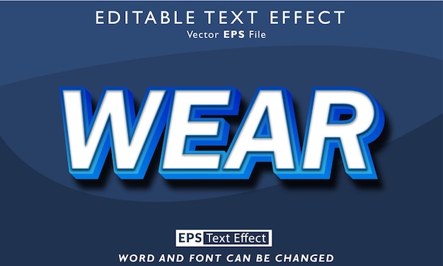 Wear text effect