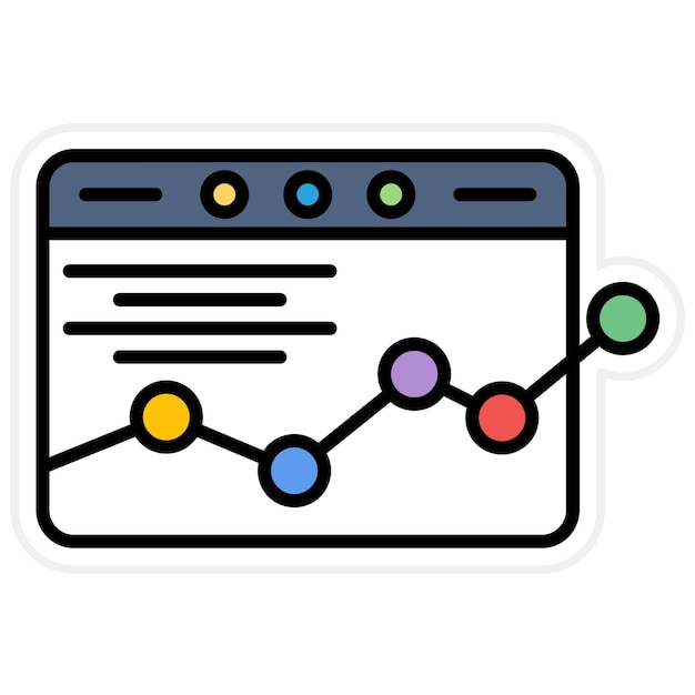 Web Analytics icon vector image Can be used for UX and UI