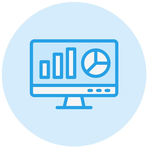 web analytics vector icon design illustration