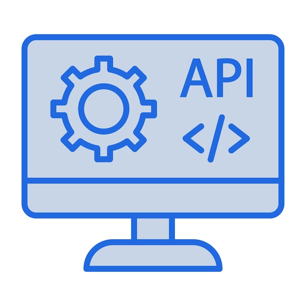 Web API Blue Tone Illustration
