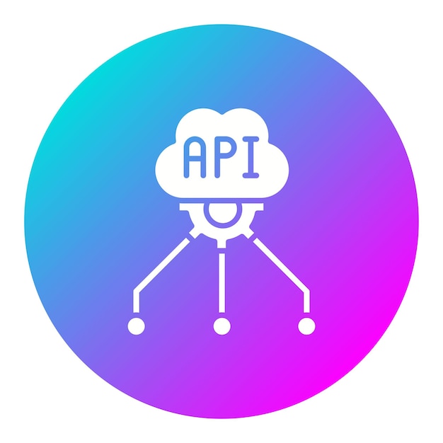 Web API vector icon Can be used for Coding and Development iconset