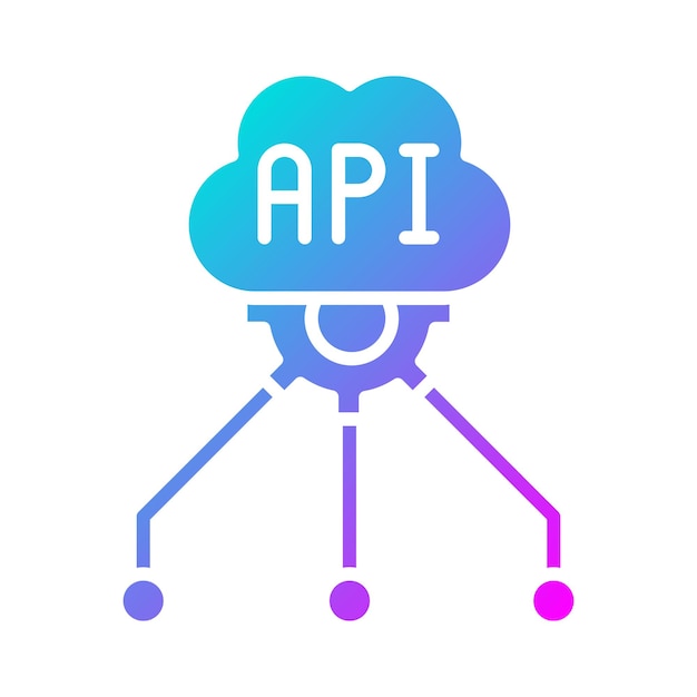 Web API vector icon Can be used for Coding and Development iconset