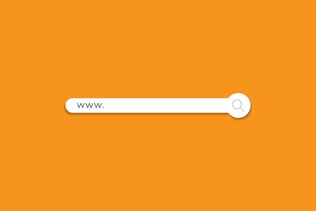 Web Browser Search bar concept illustration