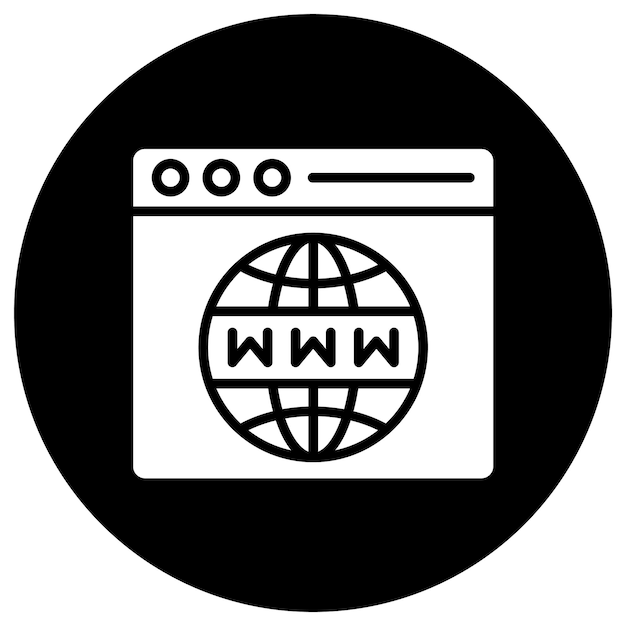 Web Browser Vector Icon Design Illustration