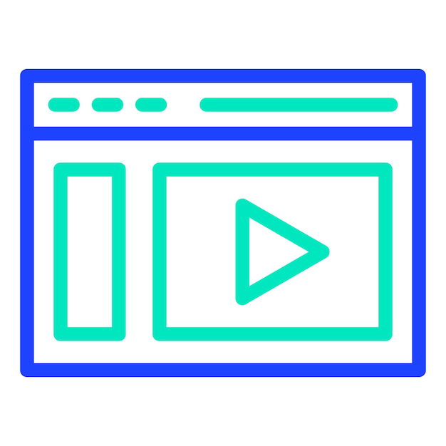 Web browser Vector Icon Design Illustration