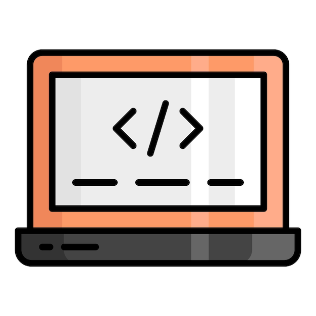 Web coding vector icon in trendy style easy to use