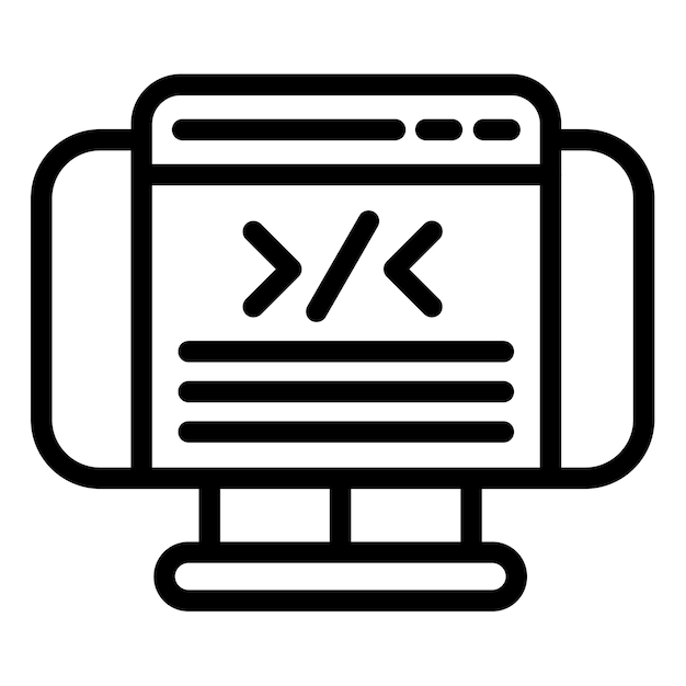 Web Coding Vector Illustration