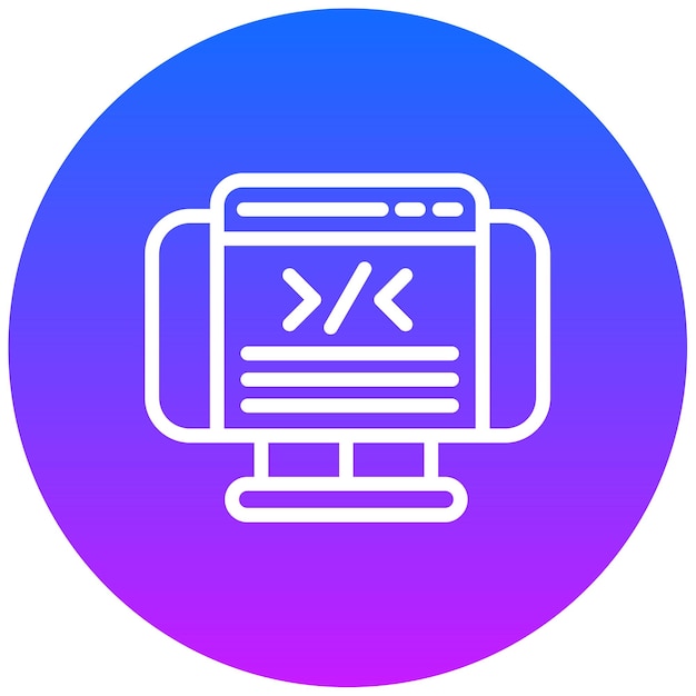Web Coding Vector Illustration