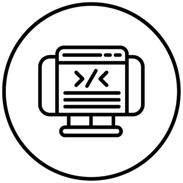 Web Coding Vector Illustration