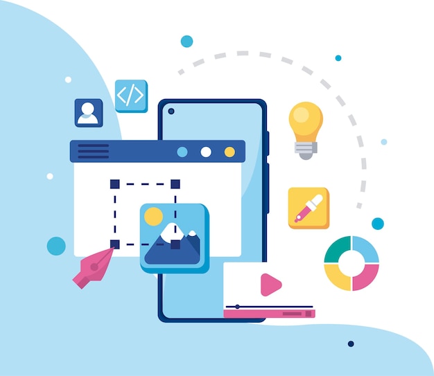 web design in smartphone