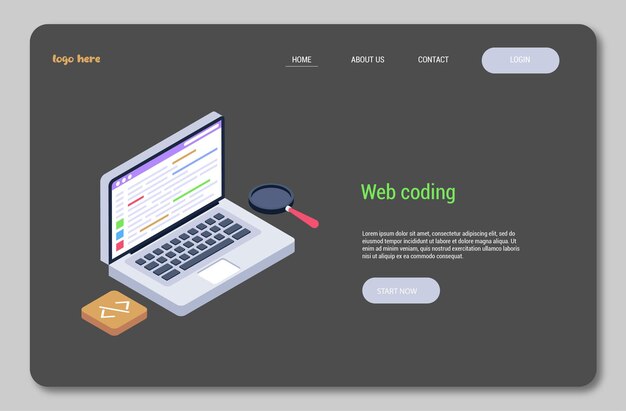 Web design template