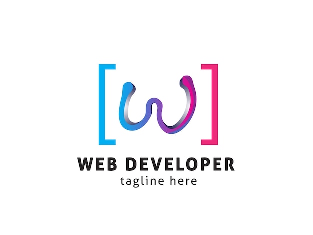 Web developer computer programming coding logo design