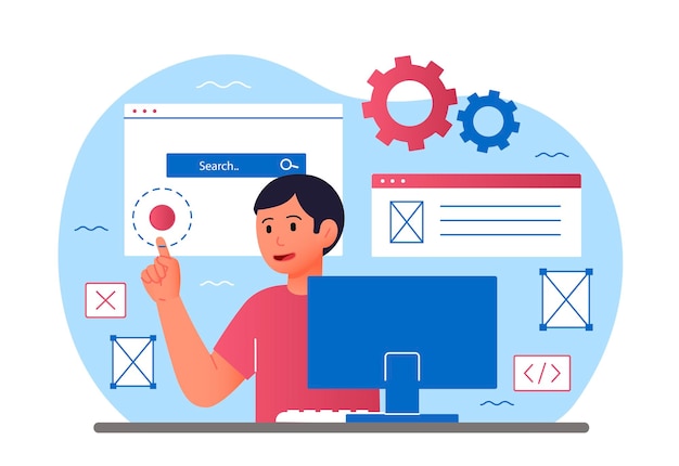 Web development concept