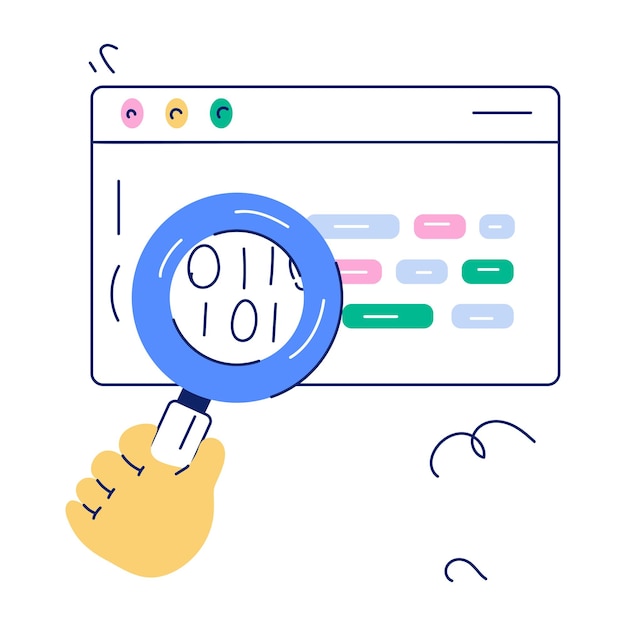 Web Development Doodle Mini Illustrations